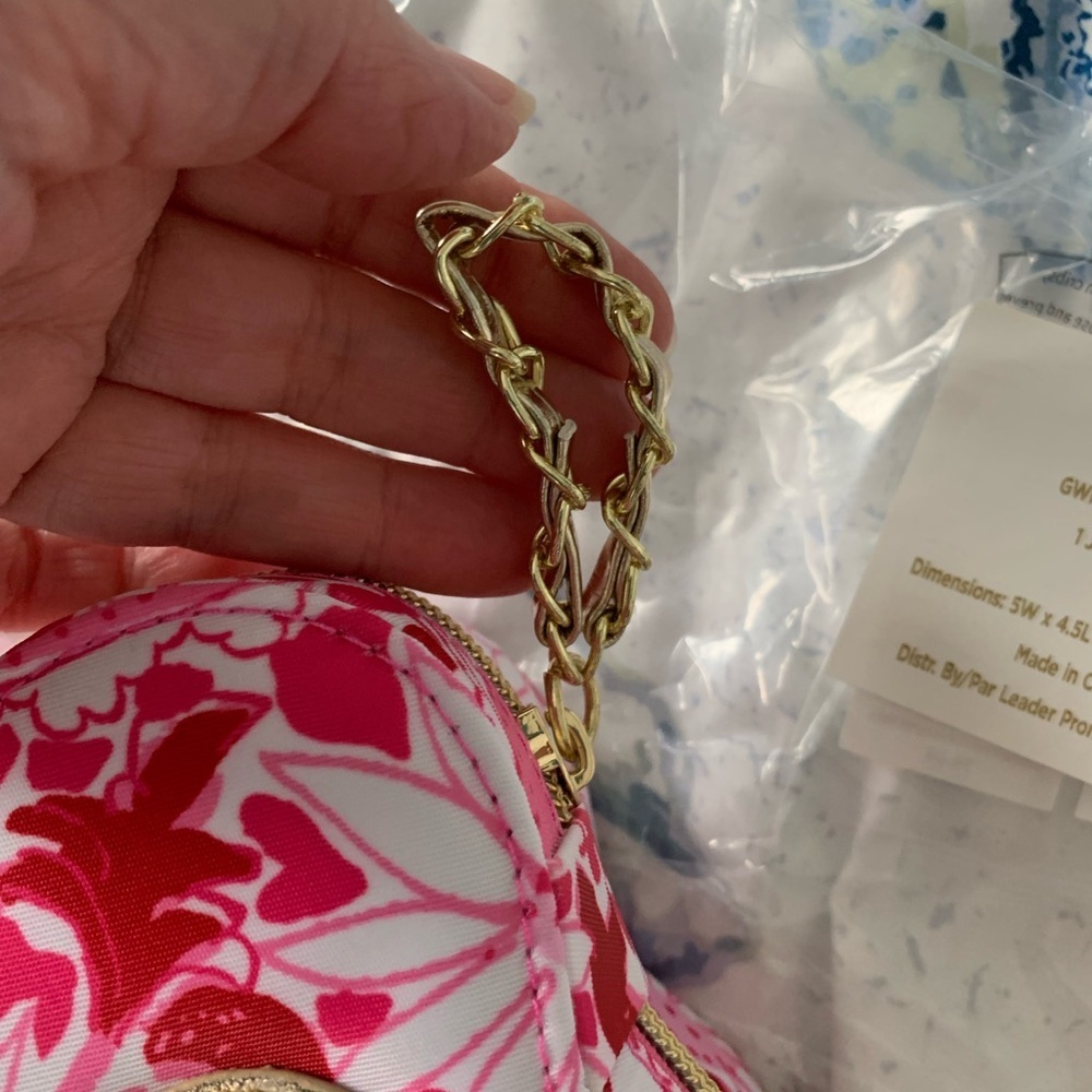 Lilly Pulitzer Pink and Red Heart-Shaped Jewelry Case NWT - Picture 3 of 5